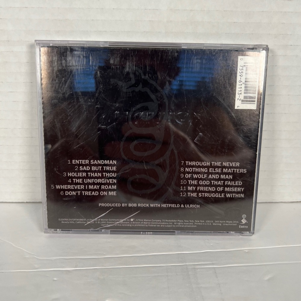 Metallica The Black Album CD 1991 Elektra 9 61113-2 Heavy Metal Enter Sandman